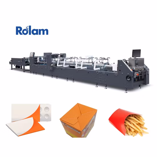 300m/Min Rolam as Pre-Fold Automatic Crash Lock Bottom 3 Points Folder Gluer
