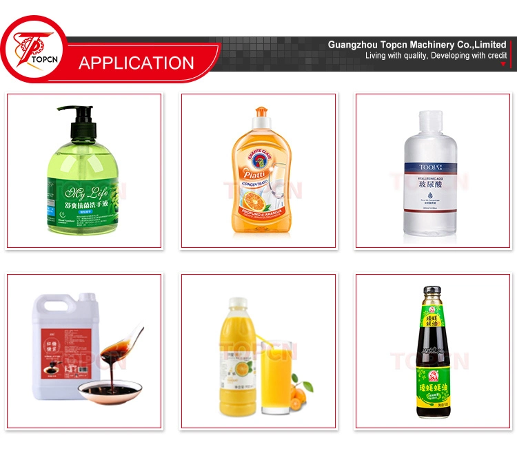 Automatic Four Head Edible Oil Liquid Diesel Dish Disinfecting Honey Laundry Detergent Bottling Filling Machinery Industry Equipment