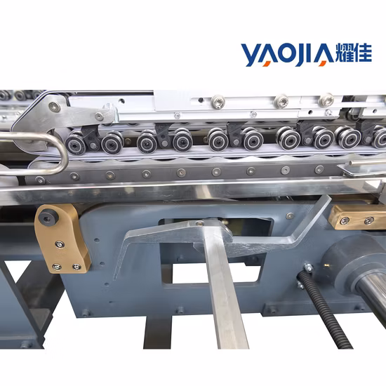 Yaojia 段ボールカートン包装 4 6 コーナーフックレスフォルダーグルアーボックス折りたたみ接着機